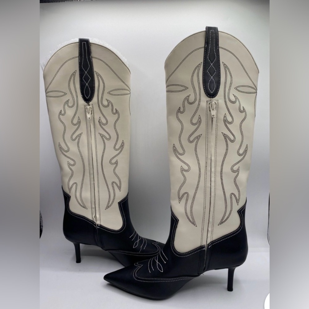 NWT INC International Concepts Hayleigh Kneed High Kitten Heel Boots - Picture 4 of 12